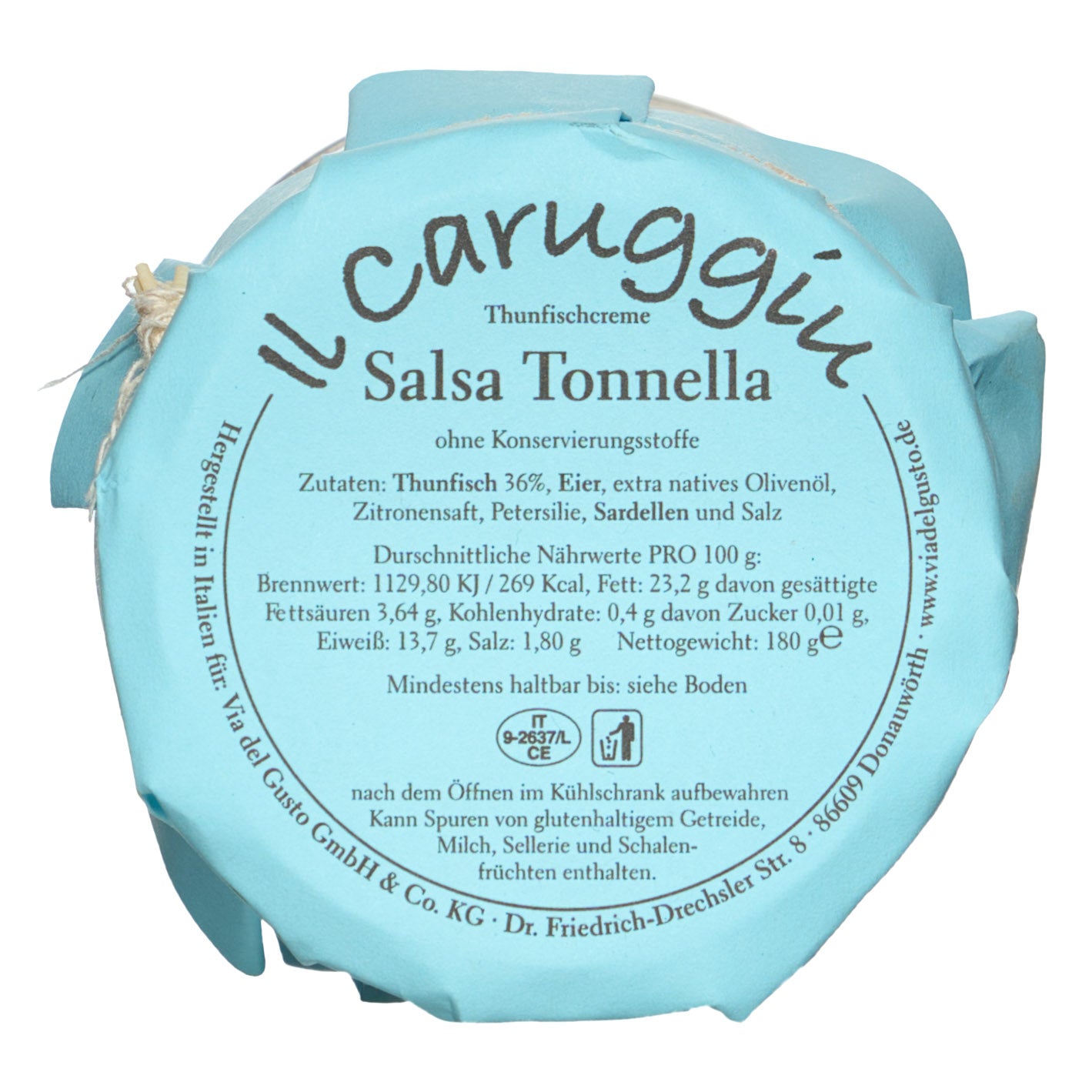 il caruggiu Thunfischcreme Salsa Tonnella