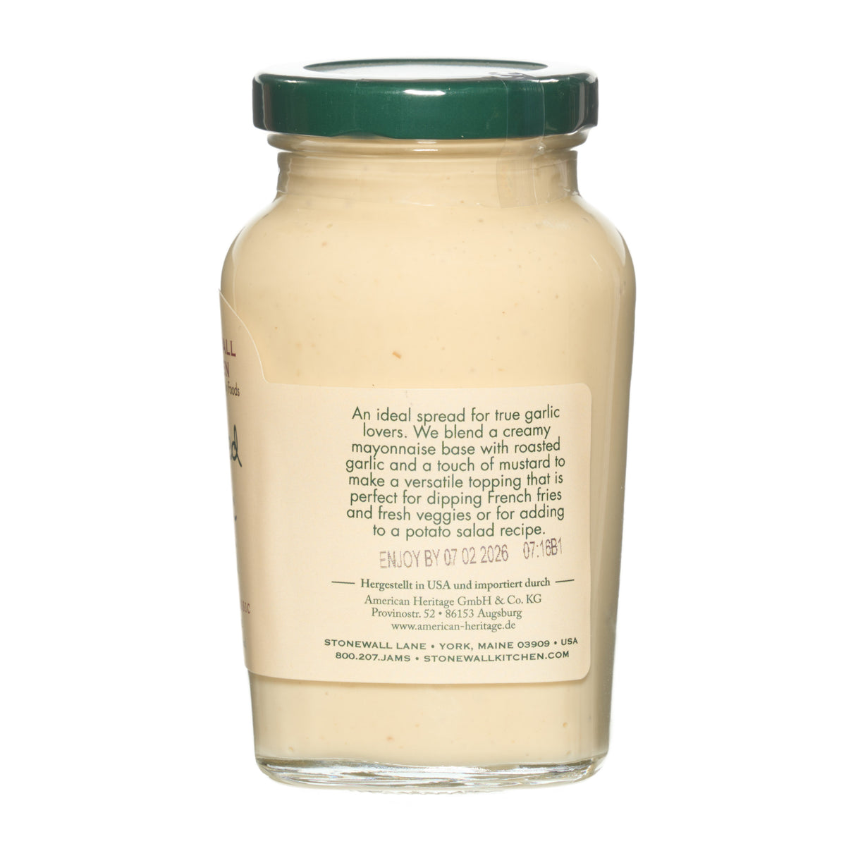 Roasted Garlic Aioli von Stonewall Kitchen