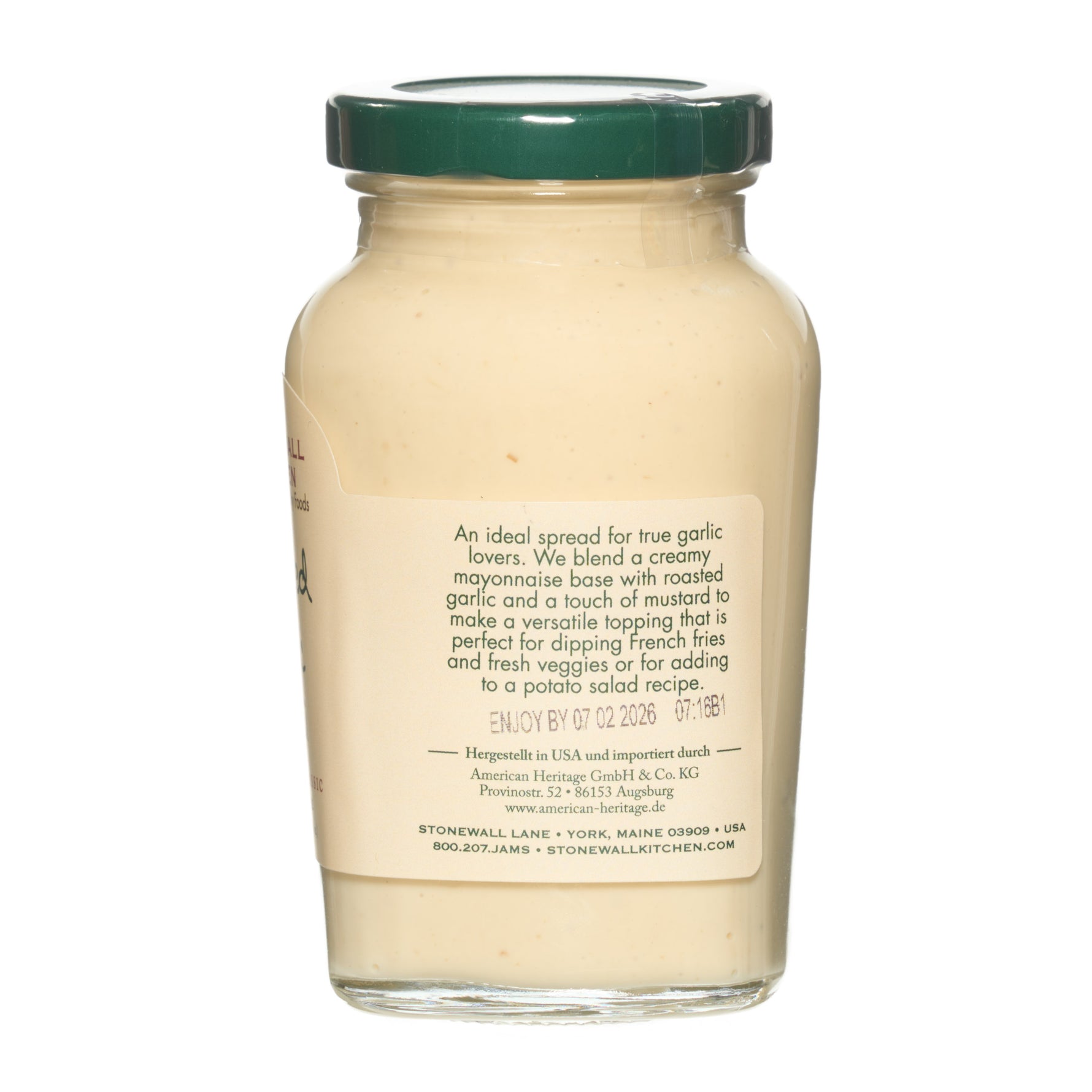 Roasted Garlic Aioli von Stonewall Kitchen