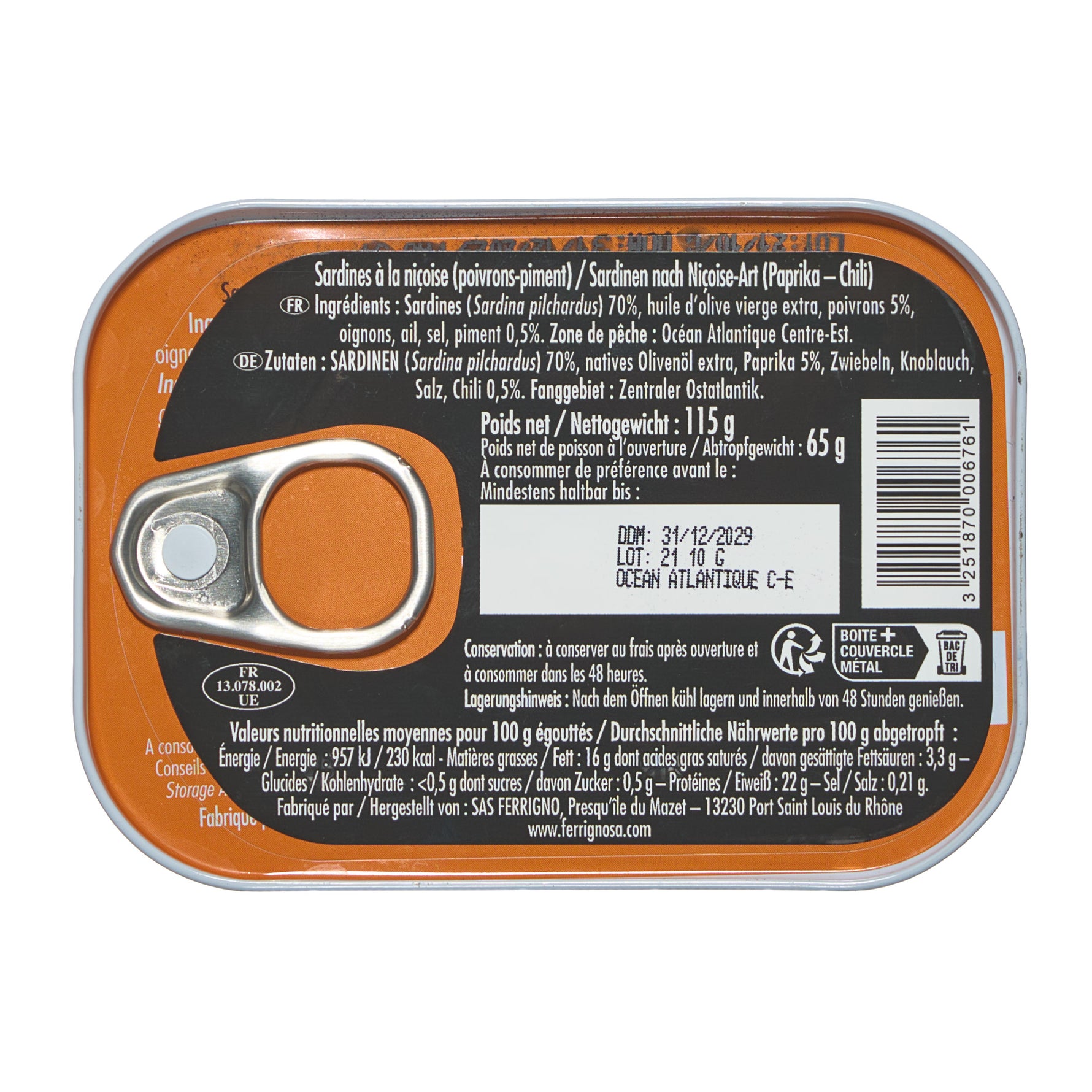 Sardines a la Nicoise