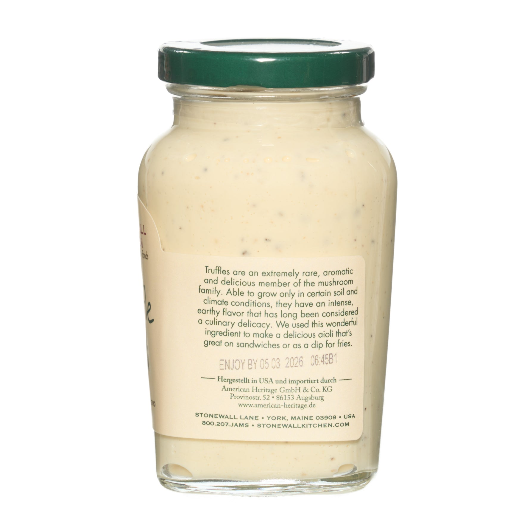 Truffle Aioli von Stonewall Kitchen